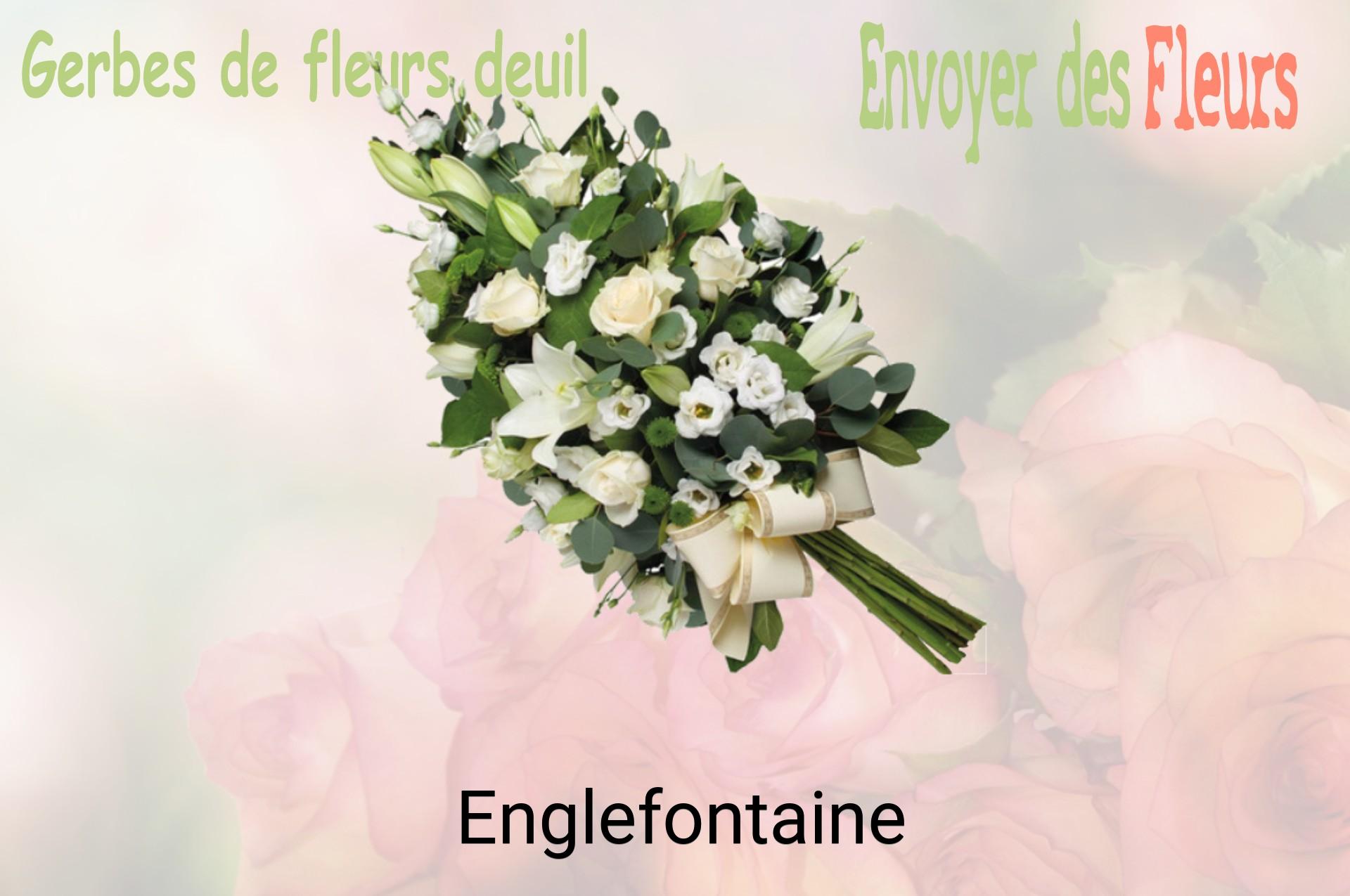 Gerbe de fleurs de deuil livrée à Englefontaine